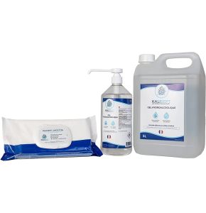 KALISEPT Hydroalcoholic Gel - 5L - Bactericidal, Fungicidal, Virucidal - Non-Sticky - Vegetable Alcohol - Made in France