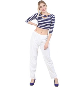 KarnevalsTeufel Pantalon d'été de loisirs léger pour femme avec élastique long coupe ample polyvalent KarnevalsTeufel Pantalon d'été de loisirs léger pour femme avec élastique long coupe ample polyvalent
