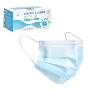 Kinbontop Medical Surgical Mask - CE Certified - 3-ply - Pack of 50