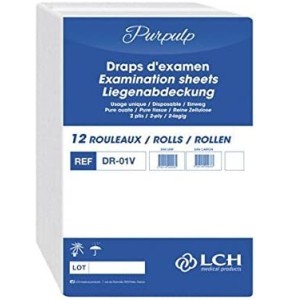LCH – Draps d’Examen – Résistants – Absorption Optimale – Pré-Découpés tous les 35 cm – Largeur 50 cm – Livraison par Rouleaux de 12 LCH – Draps d’Examen – Résistants – Absorption Optimale – Pré-Découpés tous les 35 cm – Largeur 50 cm – Livraison par Rouleaux de 12