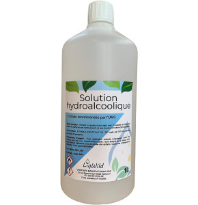 LiqWild - Solution hydroalcoolique pour l'antisepsie des mains 1L