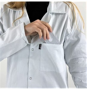 LMA White Chemistry Lab Coat Student and High School Student Pigment