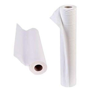Lot de 2 rouleaux de housse de lit en papier pour salon de beauté Blanc 50,8 cm 40 m Lot de 2 rouleaux de housse de lit en papier pour salon de beauté Blanc 50,8 cm 40 m