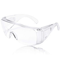 Lunette de Protection Lot de 12 Lunettes de Protection Travail Lunettes de Sécurité Anti-buée Surlunettes de Protection pour Jardin Industrie La...