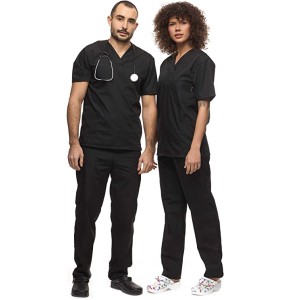 Mazalat, Ensemble Uniforme médical Unisexe avec Tunique et Pantalon