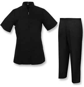 Misemiya - VÊTEMENTS DE Travail Femme avec Zip Manches Courtes Uniforme Clinique HÔPITAL Nettoyage VÉTÉRINAIRE SANTÉ Misemiya - VÊTEMENTS DE Travail Femme avec Zip Manches Courtes Uniforme Clinique HÔPITAL Nettoyage VÉTÉRINAIRE SANTÉ