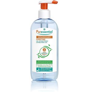Puressentiel - Sanitizing - Antibacterial Gel with 3 Essential Oils - Eliminates 99.9% of Bacteria and Viruses - 250 ml