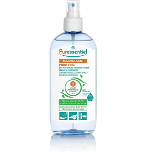 Puressentiel - Assainissant - Spray Antibactérien aux 3 Huiles Essentielles - Élimine 99,9% des bactéries et des virus - 250 ml