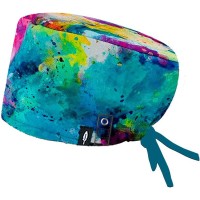 ROBIN HAT - HOLI DOLLY Surgical Hood with Long Hair - Attachable to Cap - 100% Cotton - Maximum Comfort
