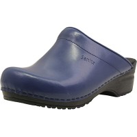 Sanita Sonja PU - Sabots Ouverts pour Femme - Assise Plantaire Anatomique avec Mousse Souple