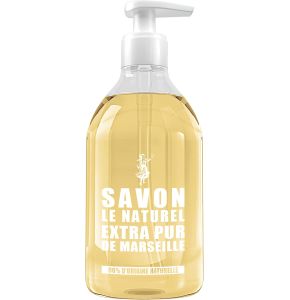 Savon Le Naturel Extra Pur de Marseille, 500ml - Véritable savon liquide riche en glycérine et en huiles végétales développé par notre Maitre Savonnier Savon Le Naturel Extra Pur de Marseille, 500ml - Véritable savon liquide riche en glycérine et en huiles végétales développé par notre Maitre Savonnier