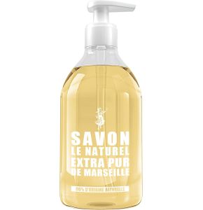 Le Naturel Extra Pure Marseille Soap, 500ml - Genuine Liquid Soap Rich in Glycerin and Vegetable Oils