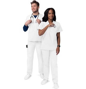 Sivvan Tenue Médicale Unisexe Classique - Blouse Col en V & Pantalon à Cordon Sivvan Tenue Médicale Unisexe Classique - Blouse Col en V & Pantalon à Cordon