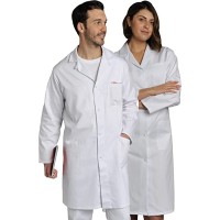 SNV Blouse médicale 100% Coton - Blouse de Laboratoire Blanche - Blouse Femme/Homme