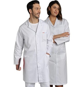 SNV 100% Cotton Medical Blouse - White Laboratory Blouse - Women/Men