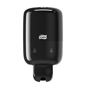 Tork Distributeur murale Mini pour Savon liquide Shampooing Lotions et Désinfectant WC Elevation - 561008 - Système S2 compact et économique noir