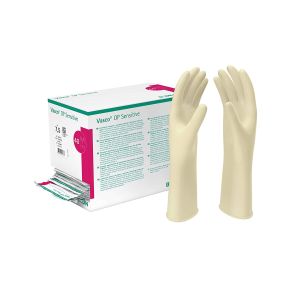 Vasco Sterile Sensitive Surgical Gloves | Size 6.5 | Bbraun Vasco Sensitive | Highly Elastic Natural Latex Gloves | Powder-Free