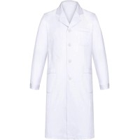 Yulang - Blouse de laboratoire blanche - Manches longues - Vêtements de travail en coton - Pour homme et femme