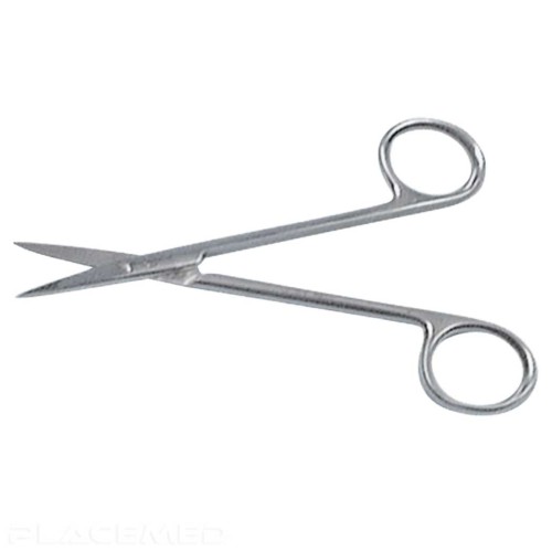 Straight Iridectomy Scissors in Stainless Steel 11.5 cm - REF 4011109411