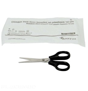 Sterile Pointed Scissors with Plastic Loops 12 cm - REF 1044350116