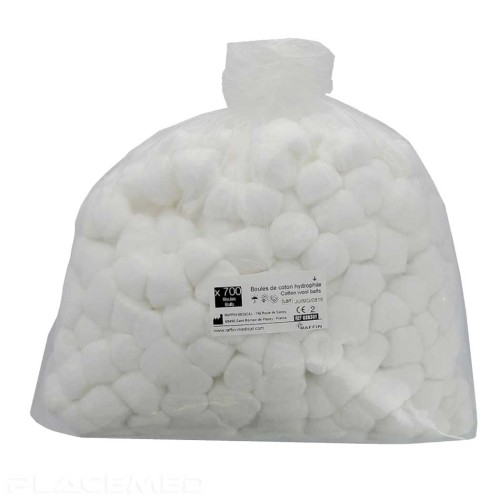 Absorbent Cotton Balls - Pack of 700 Balls - Raffin Brand