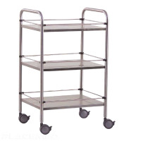 Guéridon Inox - 3 Plateaux - HOLTEX