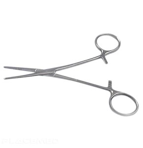 Kelly Straight Forceps 14 cm Without Claws - Self-locking Hemostatic - HOLTEX - REF 4021216414