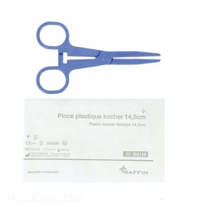 Plastic Sterile Kocher Forceps 14.5 cm - REF 1044360108