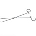 Pince Pozzi Droite 24 cm - Outil Gynécologique et Obstétrique de Précision