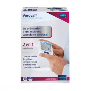 Veroval Blood Pressure Monitor with ECG Function: Automatic Measurement and Heart Rate Recording