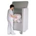 Laundry Bag Collection Trolley 2050 With Drain Tap, Lid, and Three-Part Front Panel V 10456