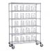 Personalized Laundry Distribution Cart – Modular, Mobile, Durable, and Easy to Clean & Disinfect in Gray Epoxy V 10471