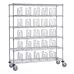 Personalized Laundry Distribution Cart – Modular, Mobile, Durable, and Easy to Clean & Disinfect in Gray Epoxy V 10470