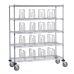 Personalized Laundry Distribution Cart – Modular, Mobile, Durable, and Easy to Clean & Disinfect in Gray Epoxy V 10472