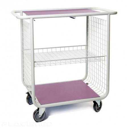 Changing and toilet trolley - model 750 Violet - Dim. 750 x 585 x 1035 mm