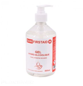 Gel hydro-alcoolique - SANIFIRSTAID - Flacon de 500 ML