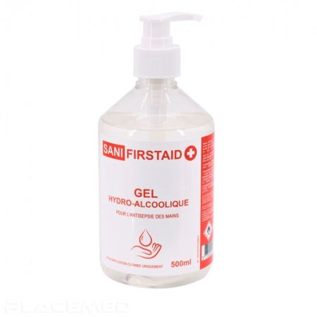 Gel hydro-alcoolique - SANIFIRSTAID - Flacon de 500 ML