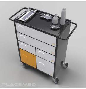 PSM Medical Trolley: Antibacterial & Customizable Care Trolley