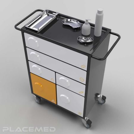 PSM Medical Trolley: Antibacterial & Customizable Care Trolley