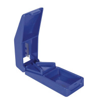 Practical and Precise Pill Cutter in Blue Plastic Case