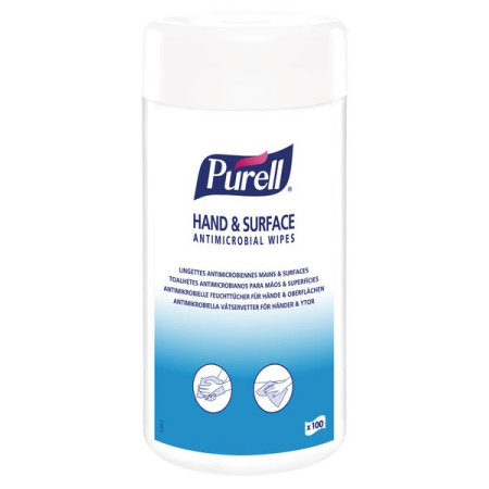 Lingettes Purell® Antimicrobiennes : Hygiène Mains et Surfaces