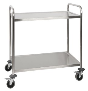 Stainless Steel Medical Trolley 201 - 2 or 3 Versatile Shelves