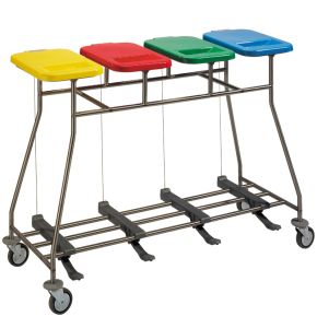 Quadruple bag holder trolley - Iseo 40