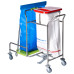 Dirty linen + waste collection trolley