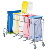 Trolley for dirty linen sorting and waste collection - ISEO Duo