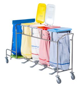 Trolley for dirty linen sorting and waste collection - ISEO Duo