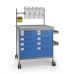 Anesthesia double trolley - INSAUSTI series 300 - Model 3934-B 900 x 630 mm