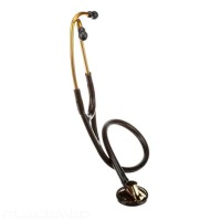 Cardiology Stethoscope, 2175 Model - Brass-finish chestpiece, black tube, 69 cm